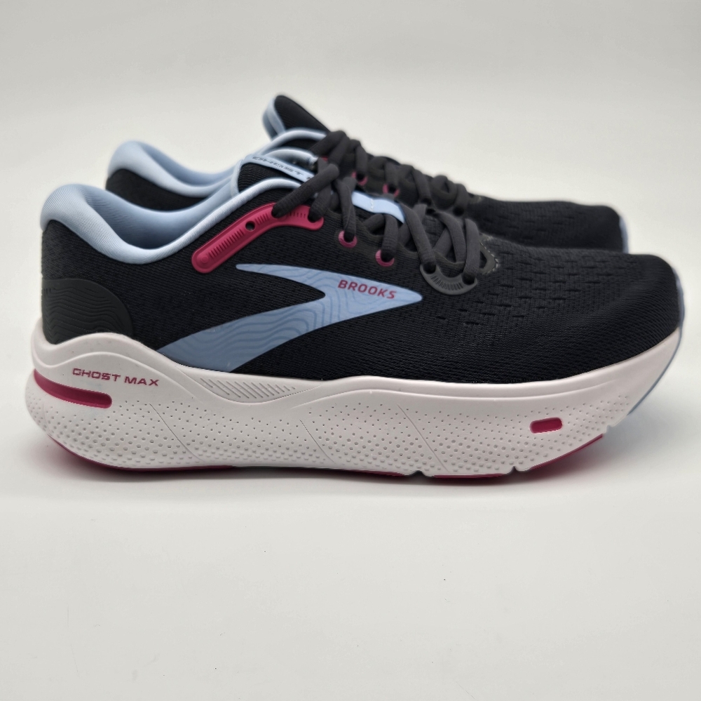 Brooks Womens Ghost Max Black Running Shoes 1203951D 082 Womens Size 7.5
